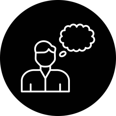 Hayal kurma web simgesi, basit vektör illüstrasyonu