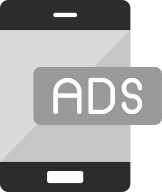 Renk vektöründe basit soyut reklam simgesi