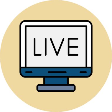 Yaşa. Web simgesi basit tasarım 