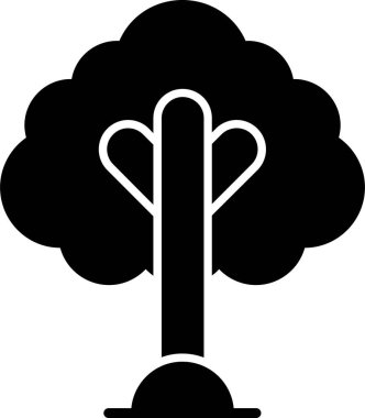 Ağaç. Web simgesi basit illüstrasyon 