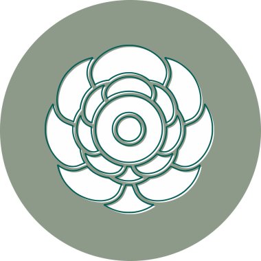 Rafflesia web simgesi vektör illüstrasyonu