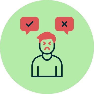 Karar adamı ikonu. Basit tasarım