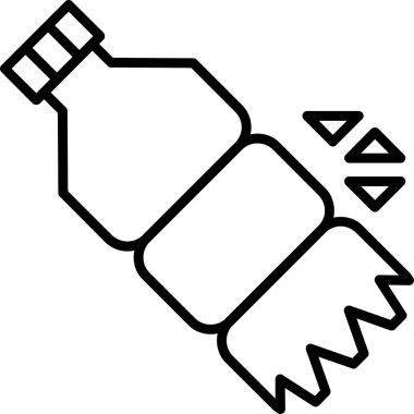 su şişesi simge vektör çizim