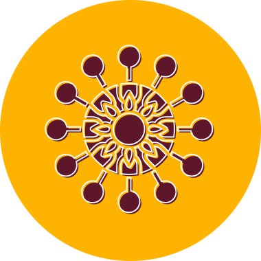 İğnelik Modern Simge, Vektör İllüstrasyonu 