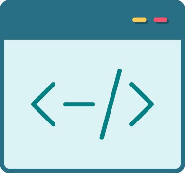 Ara. Web simgesi basit illüstrasyon 