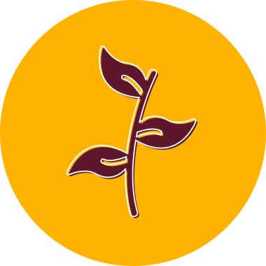Bitki. Web simgesi basit illüstrasyon 