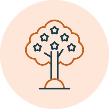 Linden web simgesi vektör illüstrasyonu