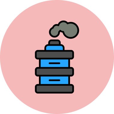 Gözyaşartıcı Gaz web simgesi vektör çizimi