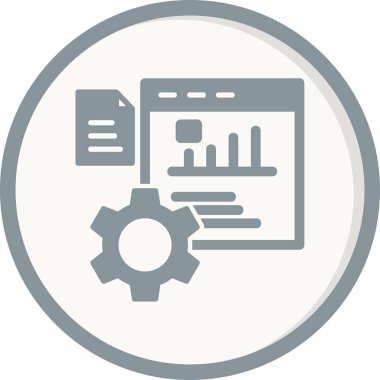 Performans. Web simgesi vektör illüstrasyonu