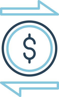 Aktarım simgesi vektör illüstrasyonu