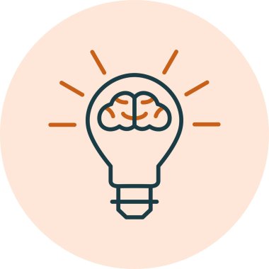 Öğrenmek. Web simgesi vektör illüstrasyonu