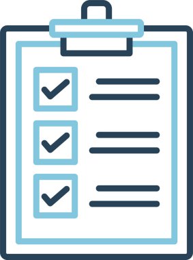 Web kullanımı için uygun bir kontrol listesi sembolü çizimi.