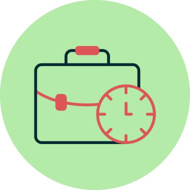  çalışma zamanı simgesi vektör illüstrasyonu