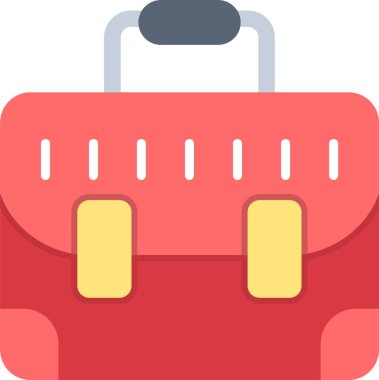 Çanta. Web simgesi basit illüstrasyon