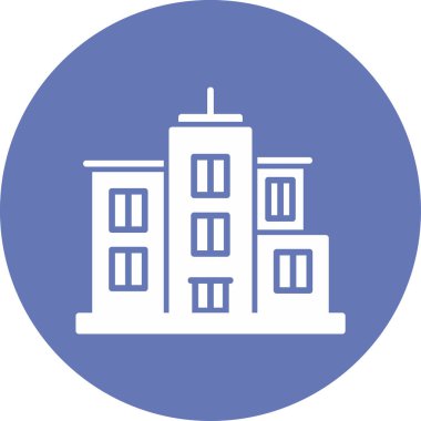 Şehre. Web simgesi basit illüstrasyon