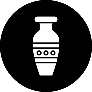 Vazo. Web simgesi basit illüstrasyon