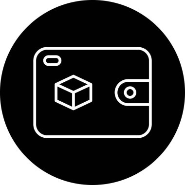 Wallet icon, vector illustration simple design