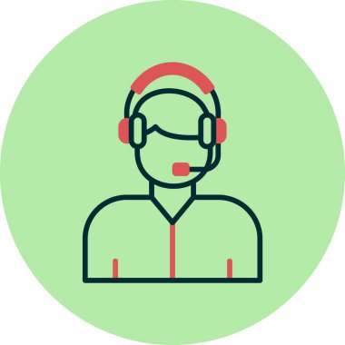 Çağrı merkezi. Basit simge vektörü