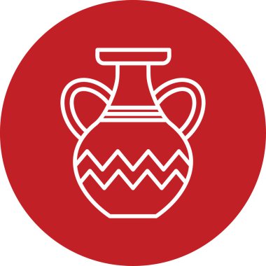 Vazo. Web simgesi basit illüstrasyon