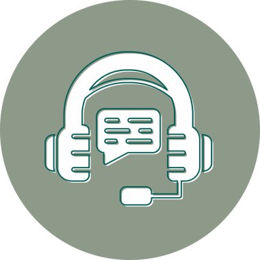 Çağrı merkezi. Basit simge vektörü