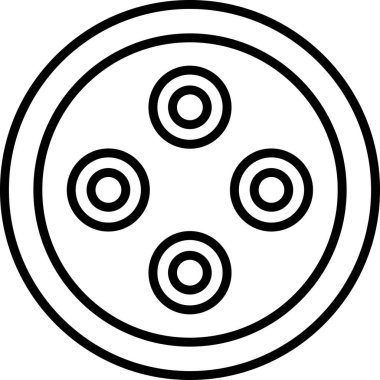 Düğme web simgesi, modern vektör illüstrasyonu 