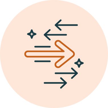 Oklar. Web simgesi basit illüstrasyon