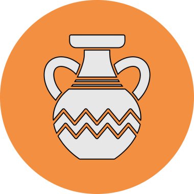 Vazo. Web simgesi basit illüstrasyon