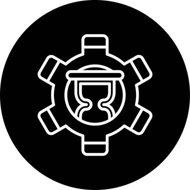 saat, saat, simge vektör illüstrasyonunu izle