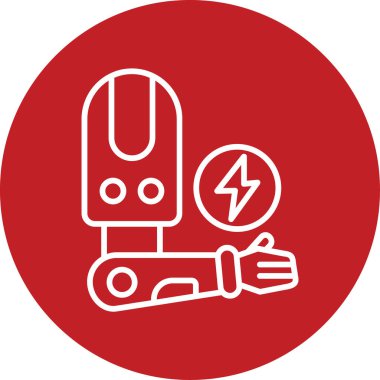 Protez web simgesi vektör illüstrasyonu