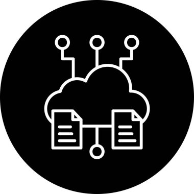 Web amaçları için büyük soyut düz vektör simgesi  