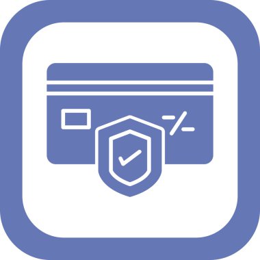 Basit güvenlik simgesi vektör illüstrasyonu