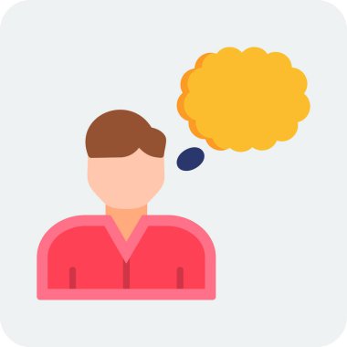 Hayal kurma web simgesi, basit vektör illüstrasyonu