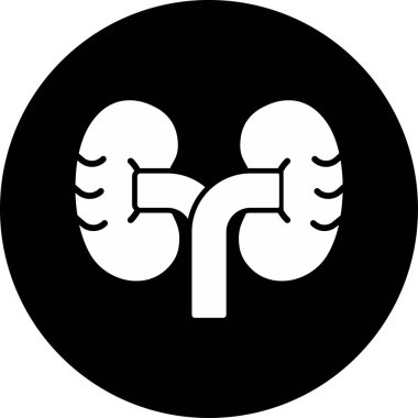 İnsan böbrekleri ikon vektör çizimi