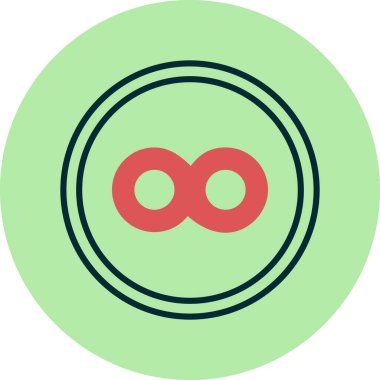 Sonsuzluk simgesinin vektör illüstrasyonu