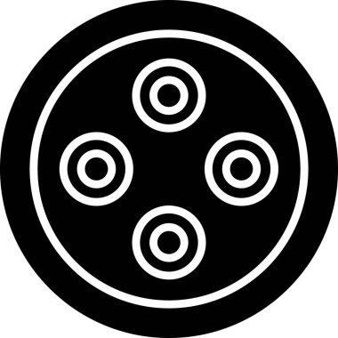 Plasmodium Falciparum Simgesi, Beyaz Arkaplan Vektör İllüstrasyonu 