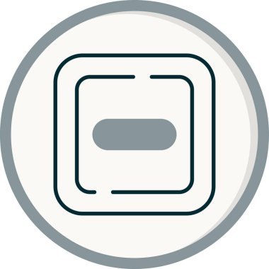 Girdi web simgesi vektör illüstrasyonu yok