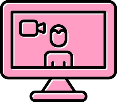 Basit simgeyi karşılama vektör illüstrasyonu