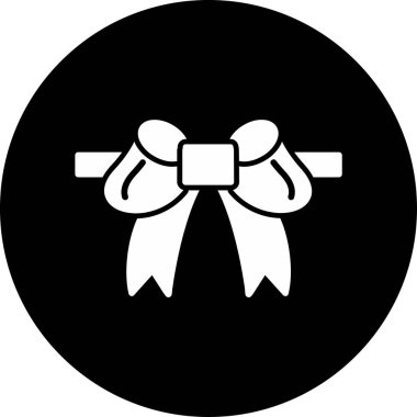 Kurdele yayı. Web simgesi basit illüstrasyon