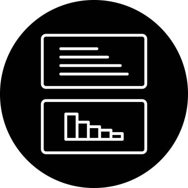 Çağdaş bir soyut vektör illüstrasyonunda kullanıcı veri grafiği.