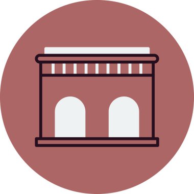 Kubbe. Web simgesi basit illüstrasyon