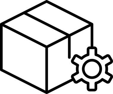 Basit ürün simgesi izole edilmiş arkaplan