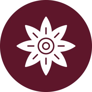 Kaplan zambağı. Web simgesi basit illüstrasyon