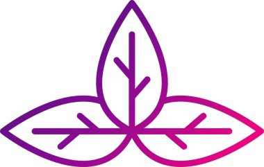 Fesleğen. Web simgesi basit tasarım