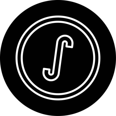 İntegral vektör simgesi, illüstrasyon 