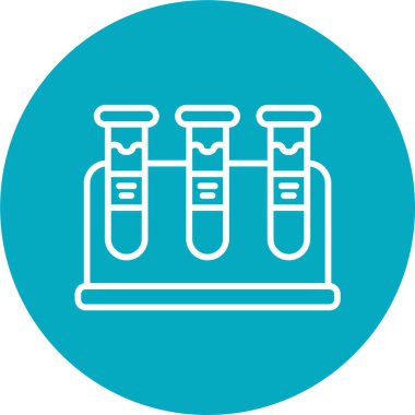 Test tüplerinin basit çizgi çizimi