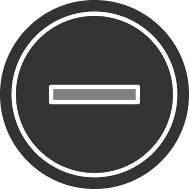 Eksi işareti simge vektör çizim