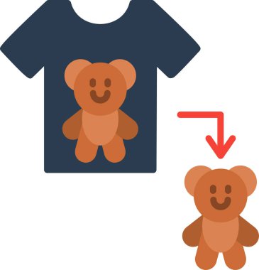 Oyuncak parmak izi. Web simgesi basit illüstrasyon