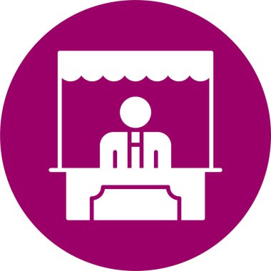 Tedarikçi web simgesi vektör illüstrasyonu