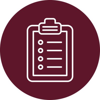 Web kullanımı için uygun bir kontrol listesi sembolü çizimi.