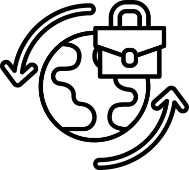 Çalışma ağı simgesi, vektör illüstrasyonu